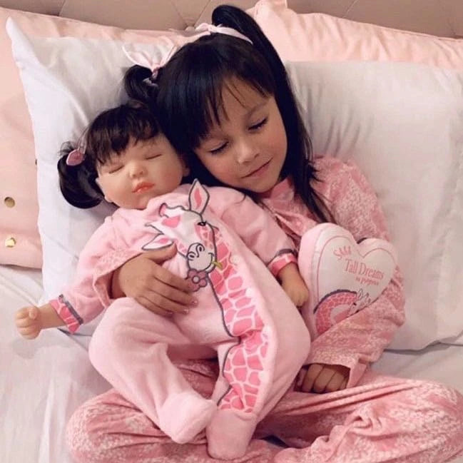 Cuddling up with your reborn dolls can make you feel calm and help soothe you to getting the full night's sleep that you need.  