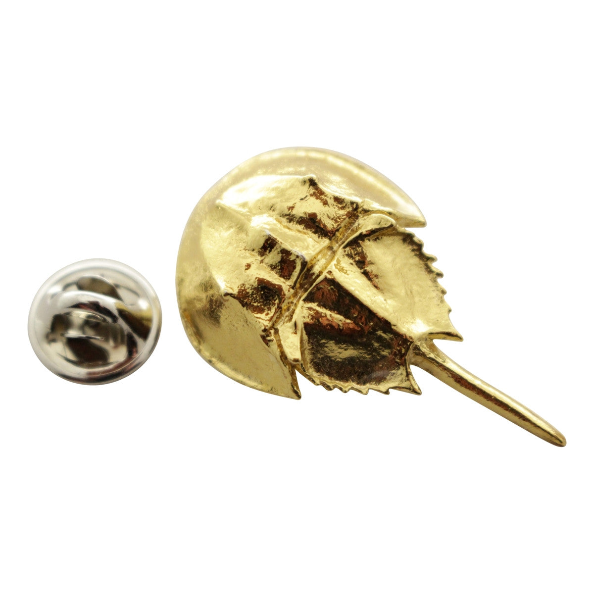  Horseshoe Crab Pin ~ 24K Gold ~ Lapel Pin