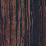 Quartered Macassar Ebony Finish