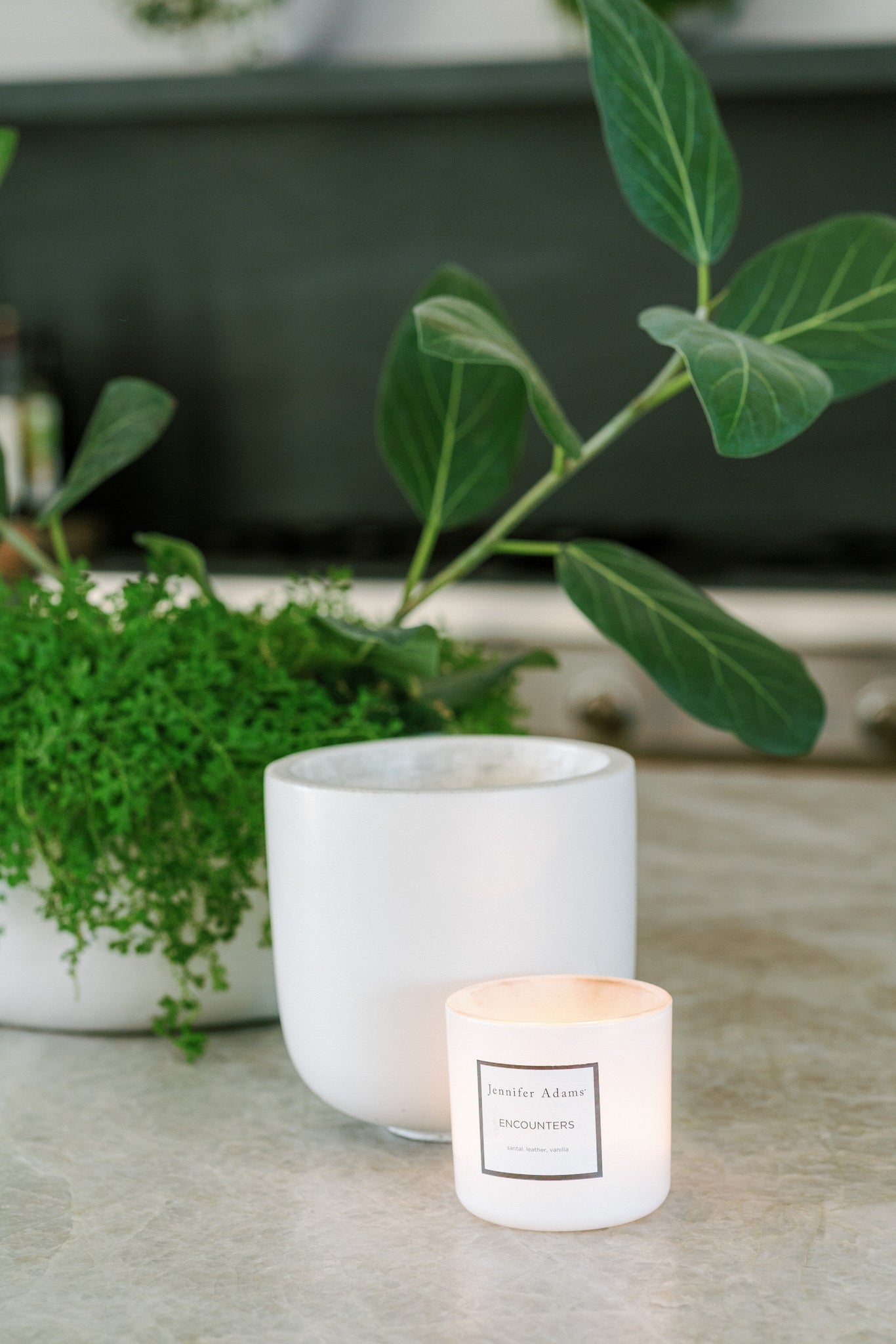 Scented candle, adding a refreshing aroma to a room