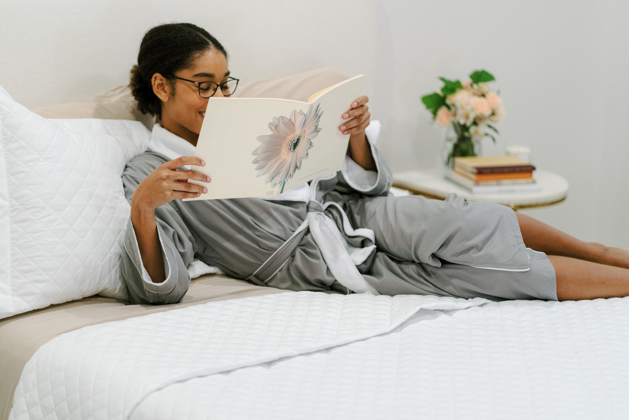 Establish a soothing pre-sleep routine, such as reading a book