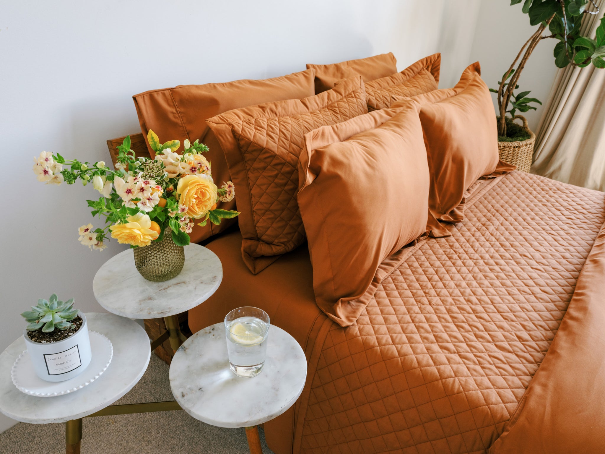 These warm, earthy colors are the epitome of fall coziness