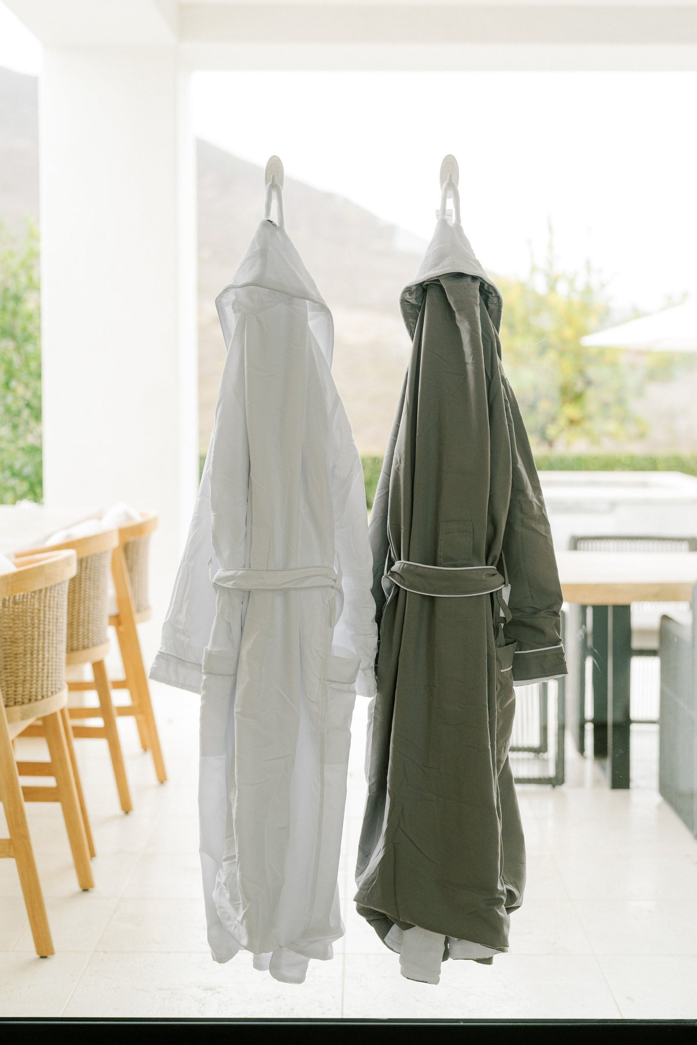 His and hers spa robes