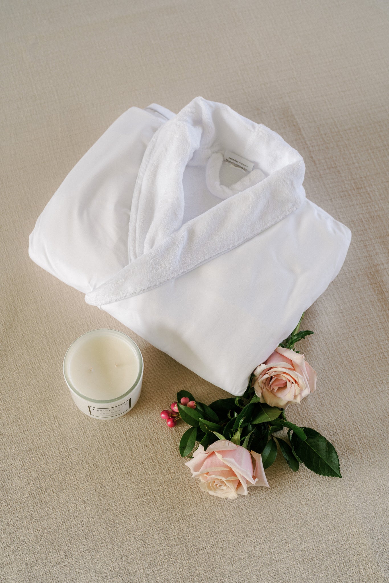 Pampering spa experience with soft robe