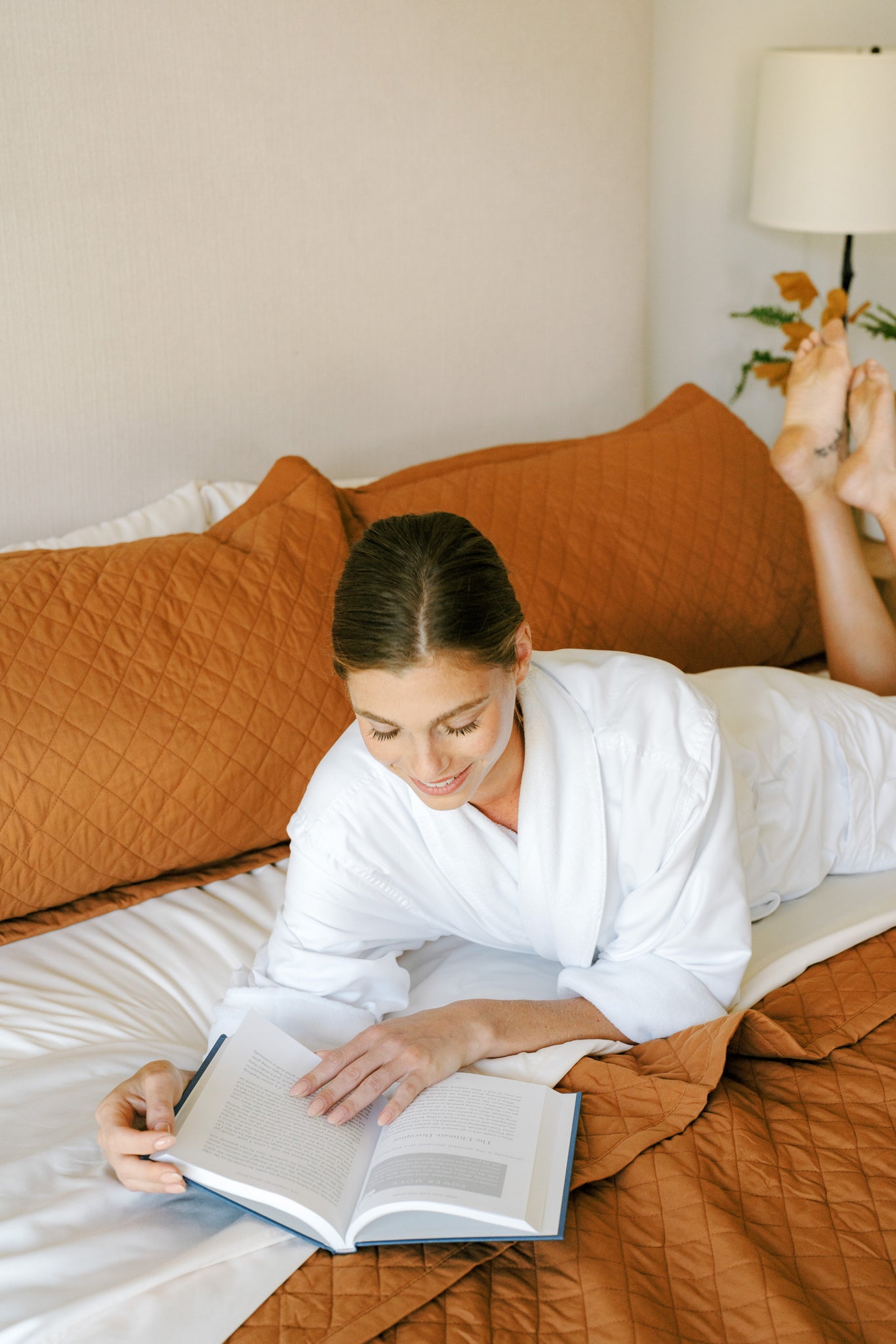 Woman enjoying her morning routine