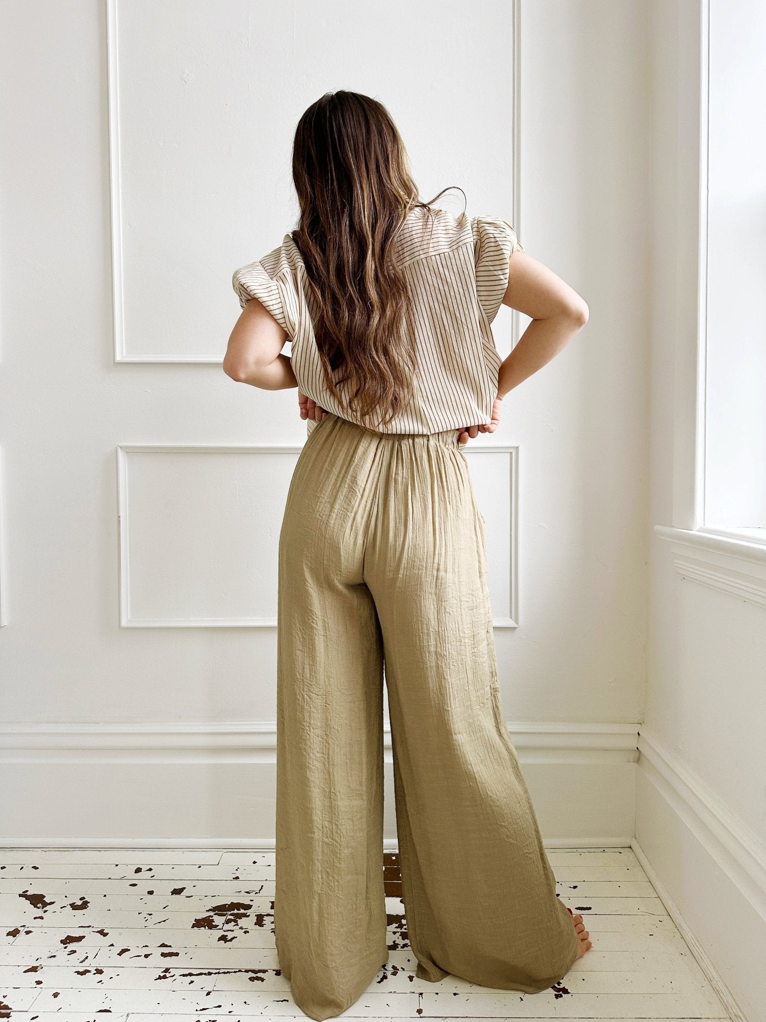 Wide Leg Pleated Pant – Spring Sweet