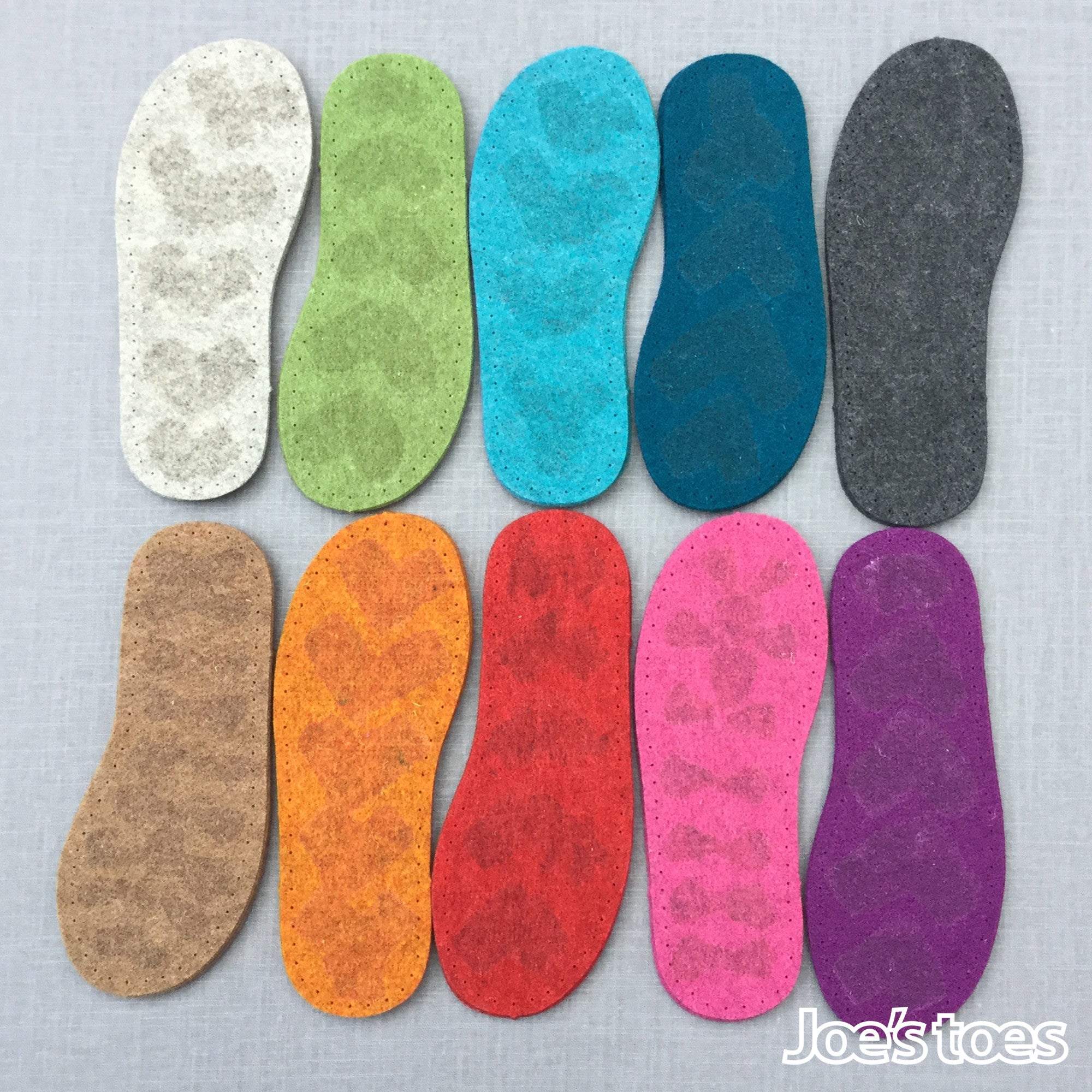 Felt Soles with Latex Grip for Slippers Adult Sizes – Joe's Toes US