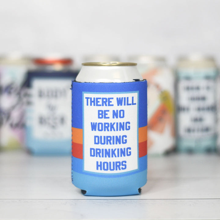 Warning Beer at Work - Koozie - Can Cooler – Southern Drinking Club