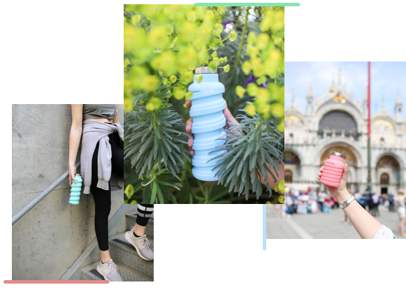 que collapsible water bottle. Travel, outdoor, fitness