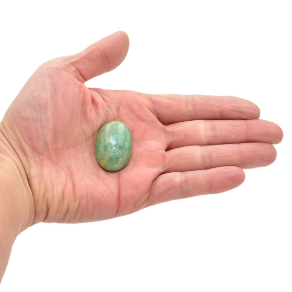 American-Mined Natural Turquoise Cabochon 23x32.5mm Oval Shape