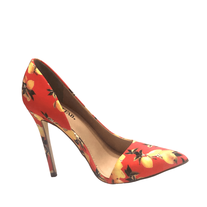 JustFab Floral Heels – Shoe Bank