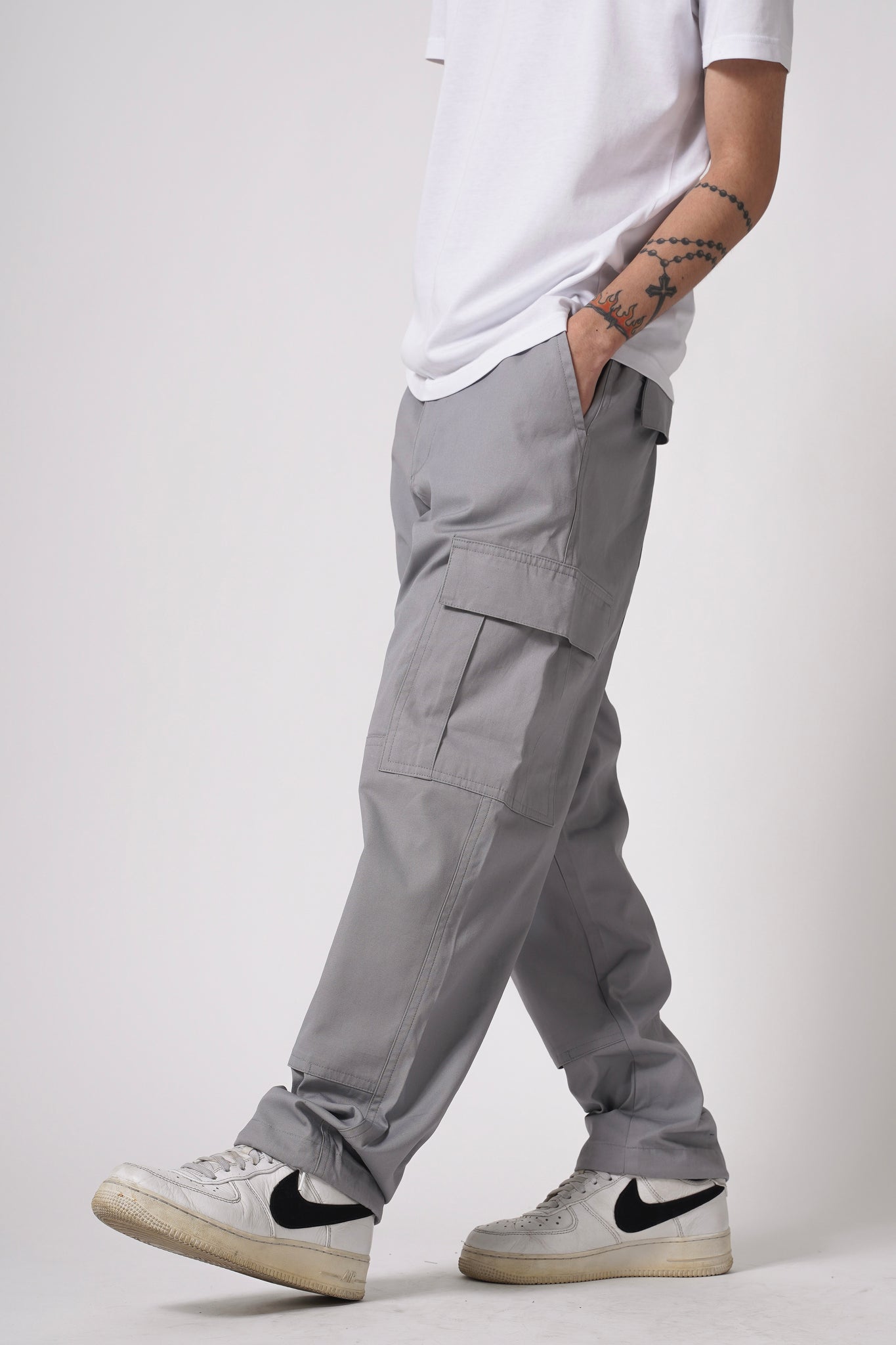 CLASSIC CARGO PANTS IN COOL GRAY – Haute Stuff Original