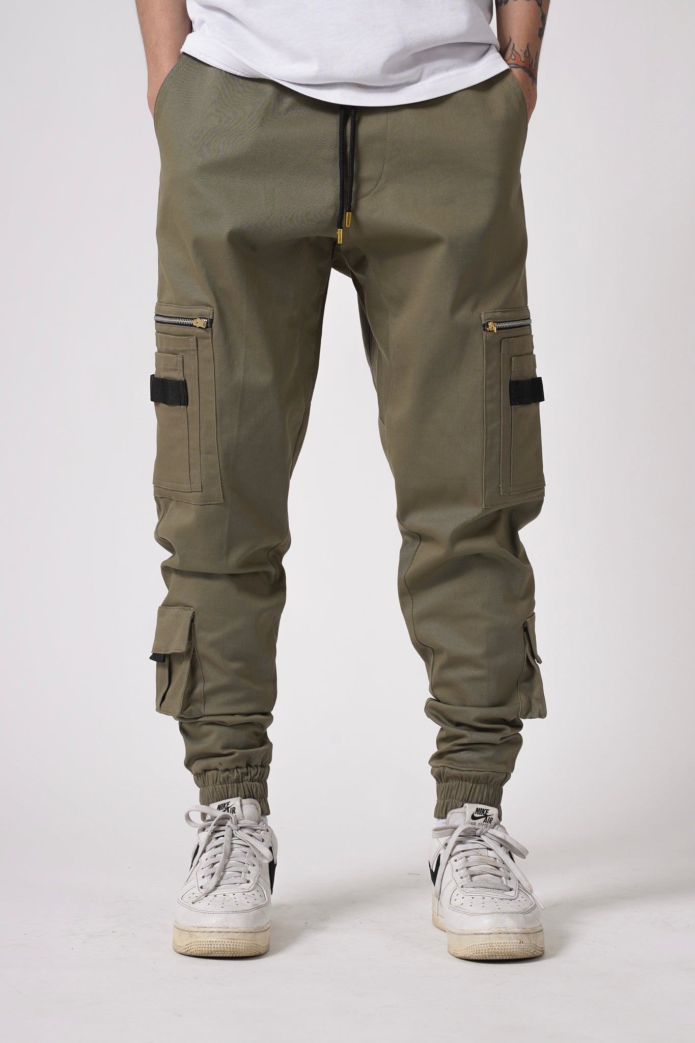 10 POCKETS CARGO PANTS IN OLIVE – Haute Stuff Original