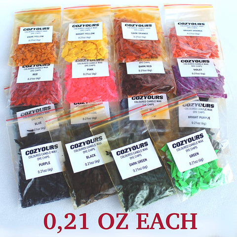 DIY Candle Dye 5g/Bag 16 Colors Candle Dye, Multi Color Flakes