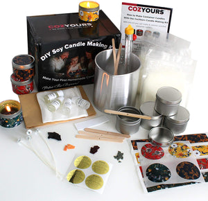 Cozyours DIY Soy Candle Making Kit for Adults. Complete Beginners Set. Candle Kit for Making Candles