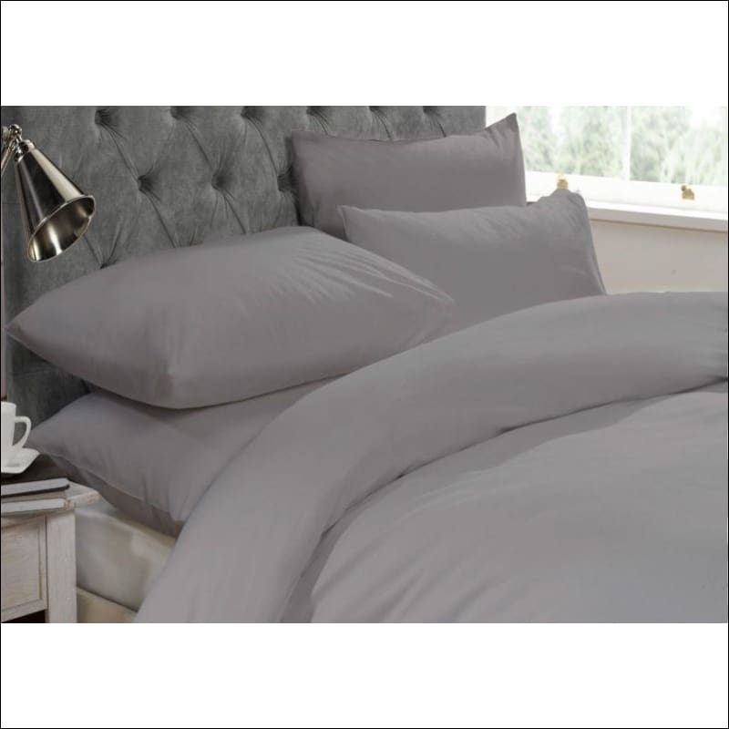 Bed Linens Sets Plain Duvet Cover Pillowcase Set Dyed Quilt