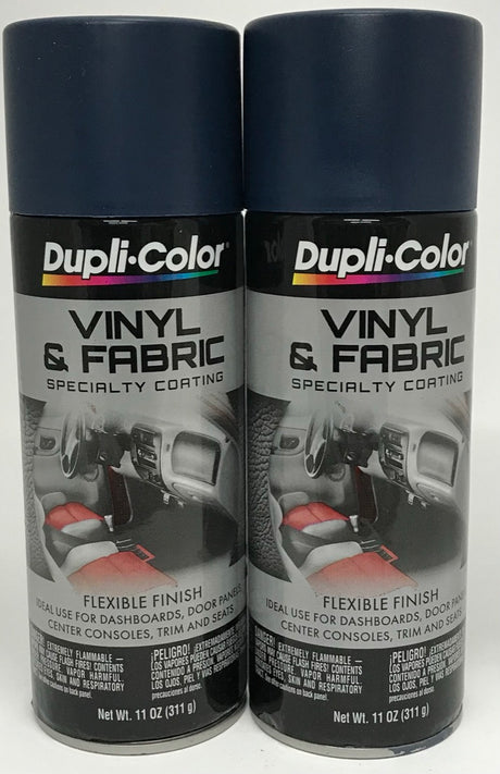  Dupli-Color Blue High Performance Vinyl and Fabric Spray (11  oz) Bundle with Latex Gloves (6 Items) : Automotive