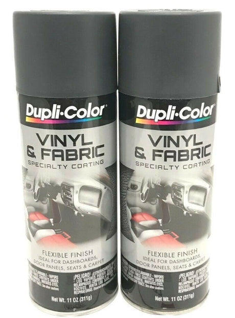 Duplicolor HVP111 - 6 Pack Vinyl & Fabric Spray Paint Charcoal Gray - 11 oz