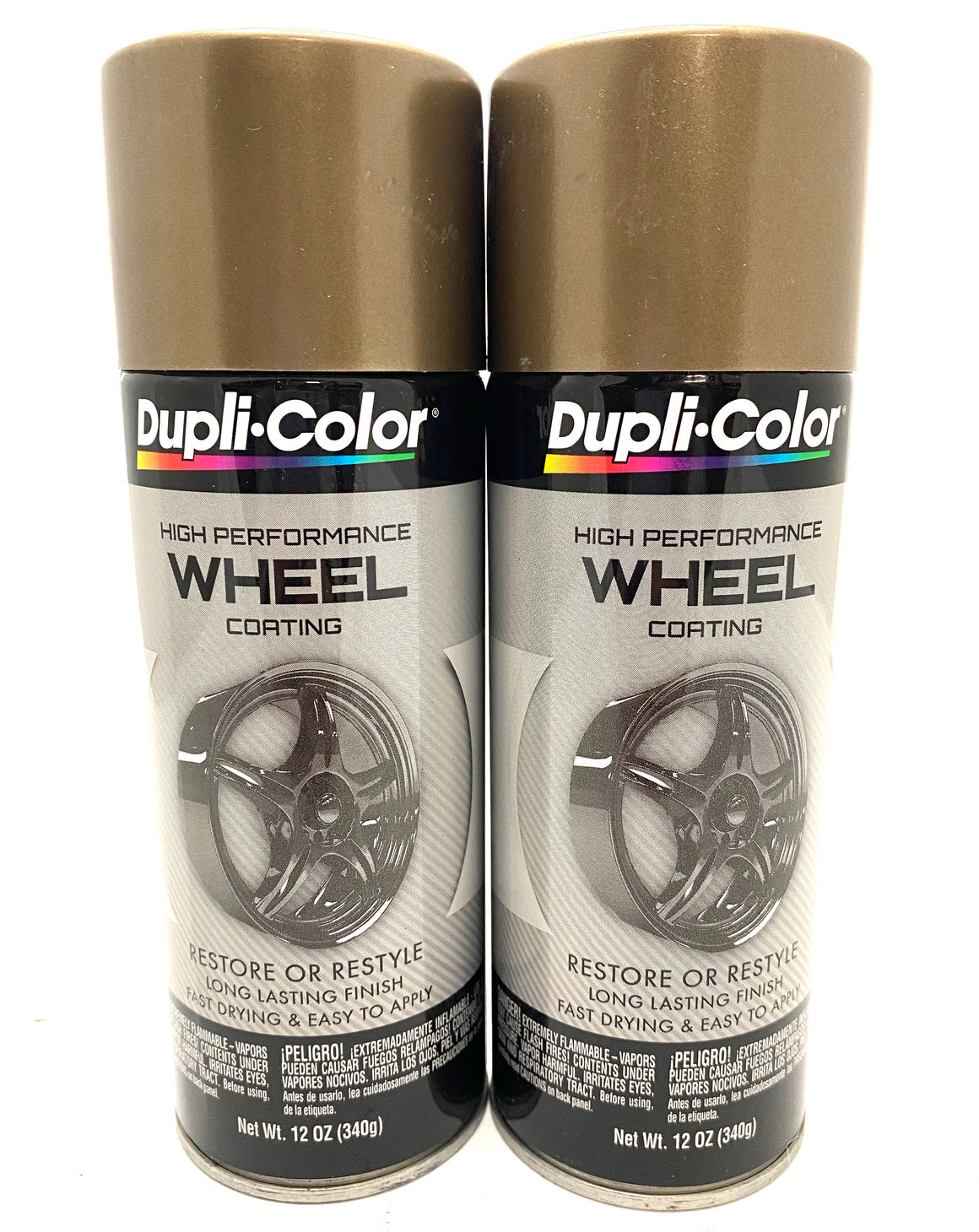 Duplicolor HWP105 2 Pack Wheel Coating Spray Paint Bronze 12 oz