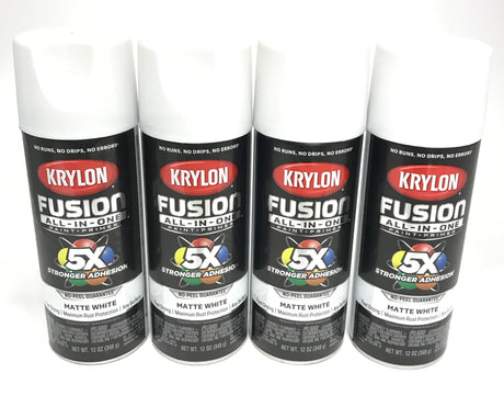 KRYLON 2754 MATTE BLACK All-In-One Fusion Paint & Primer - No-Peel - 1 –  Heintz Sales