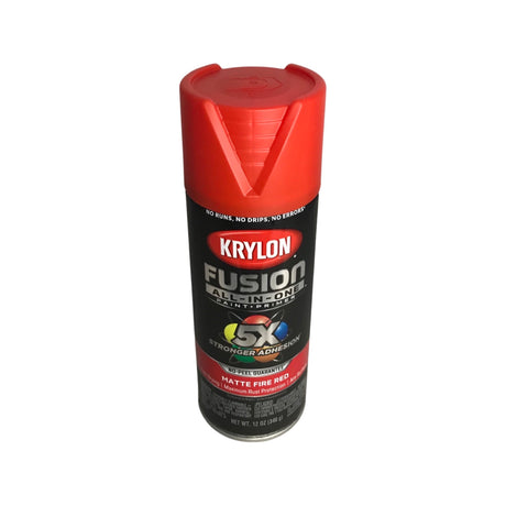 Krylon - 2756 Matte Fire Red Spray Paint Fusion All in One Paint
