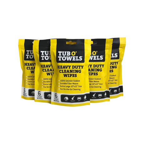 Tub O' Towels TW01-6 - 15 Pack Heavy Duty Multi-Surface Cleaning Wipes –  Heintz Sales