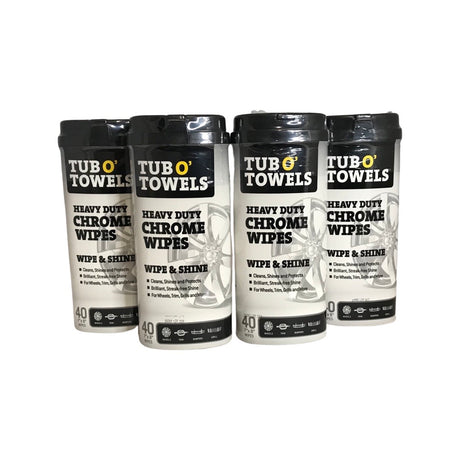 Tub O' Towels TW40-CHR - 12 Pack Heavy Duty Chrome Wipes – Heintz