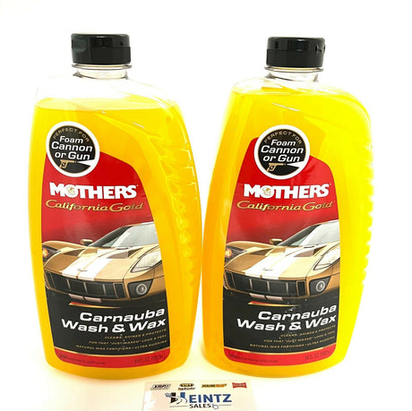 MOTHERS 05644 California Gold - Waterless Wash & Wax - Spray & Wipe - 2  PACK