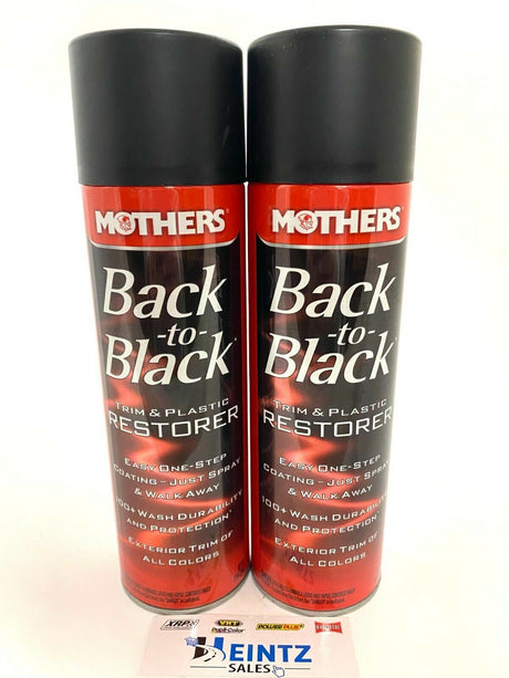 MOTHERS 06112 Back to Black Trim and Plastic Restorer 2 PACK - Rubber –  Heintz Sales