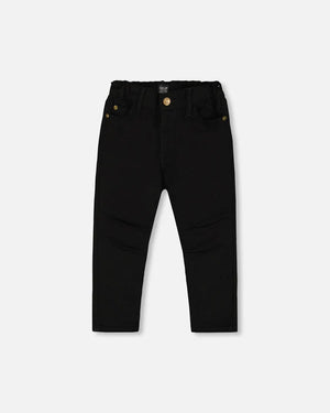 DPD Stretch Twill Pants in Black - Lula Boutique 