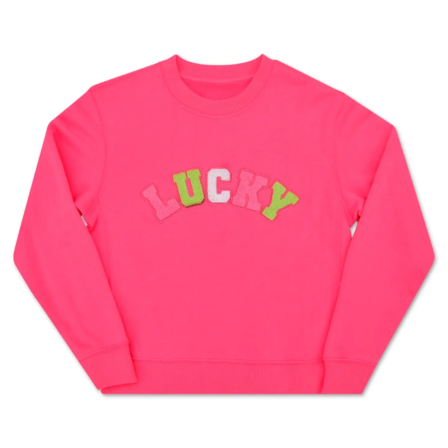 ISC Lucky Patch Sweatshirt in Pink Tween & Adult