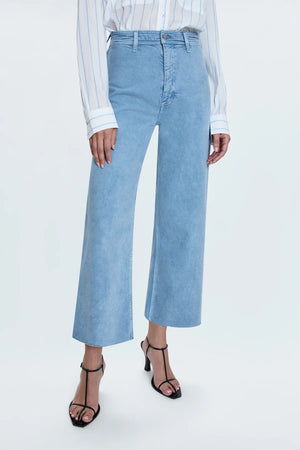 PIS Penny High Rise Wide Leg Jeans in Frost - Lula Boutique 