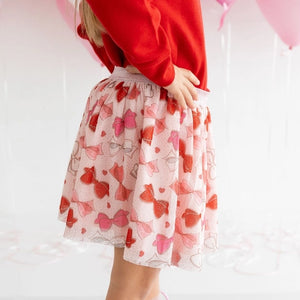 SWE Bow Love Valentines Day Tutu Skirt - Lula Boutique 