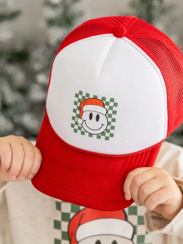 SWE Santa Smiley Christmas Trucker Hat