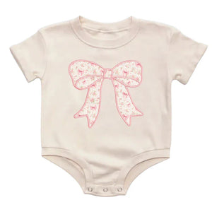 SWE Ditzy Floral Bow Patch Romer - Lula Boutique 