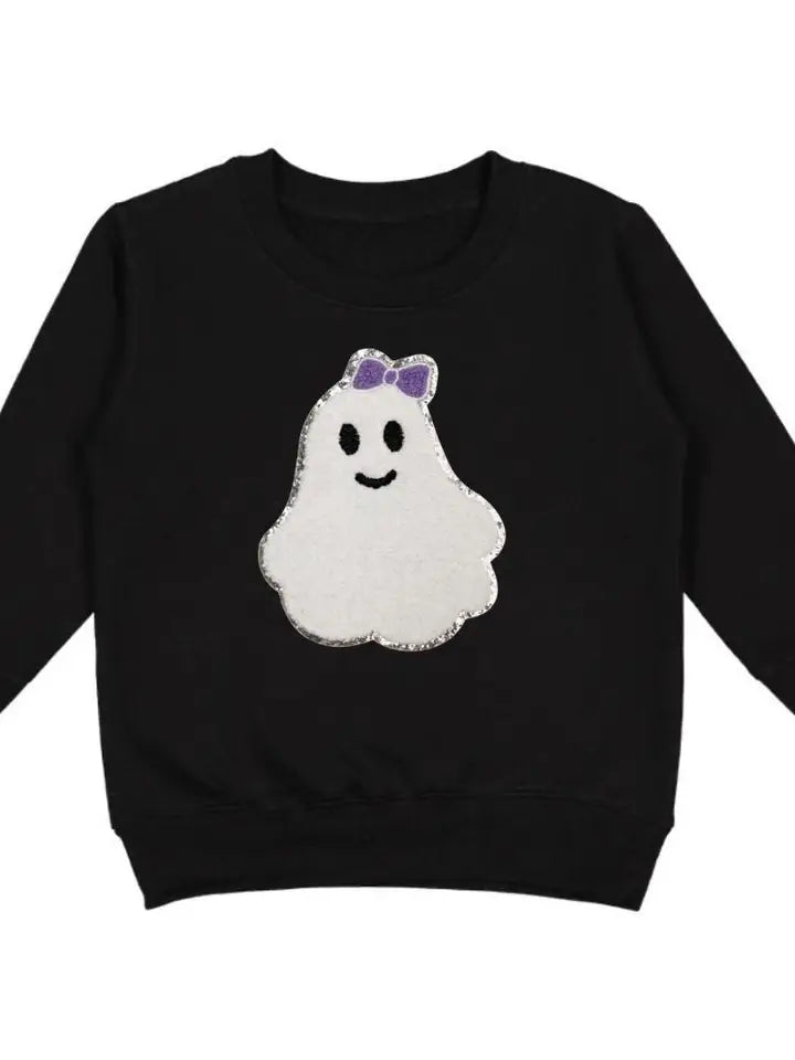 SWE Ghost Patch Halloween Sweatshirt