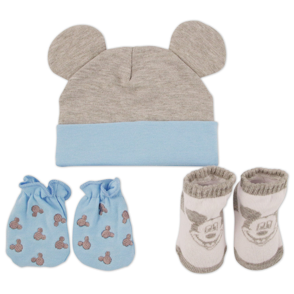 baby hat and scratch mitts