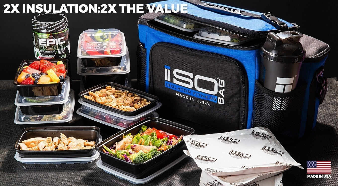 6 meal bag with containers ; great for portion control