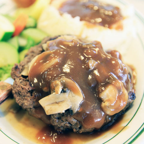 Juicy Hamburger Steak With Gravy 