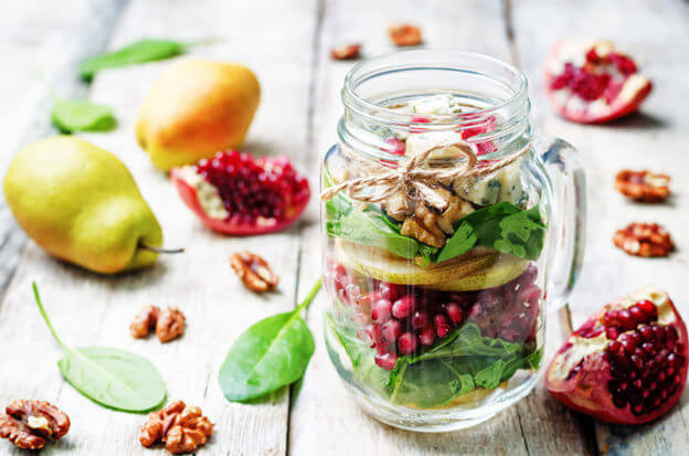 Our Favorite Mason Jar Recipe: Pomegranate & Pear Salad
