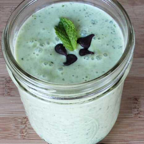 Mint Chocolate Protein Smoothie