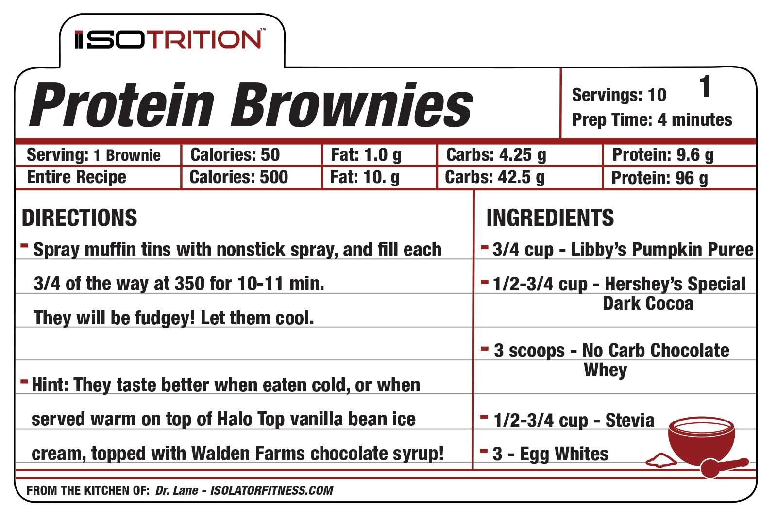 protein brownie recipe