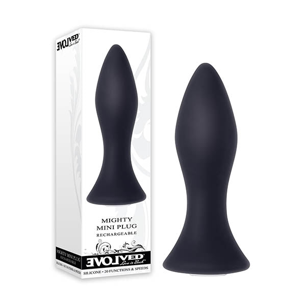 Mighty Mini Plug - Black 8.9 cm (3.5'') USB Rechargeable Butt Plug - Early2bed