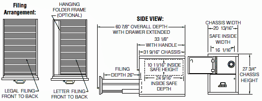 two drawer safe in a file