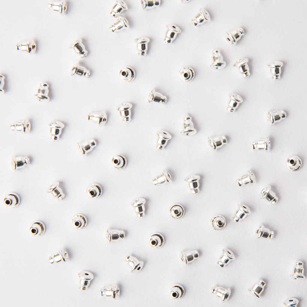 500 Pieces Bullet Earring Backs with Pad Hypoallergenic.-GOLD- MADE IN USA.  