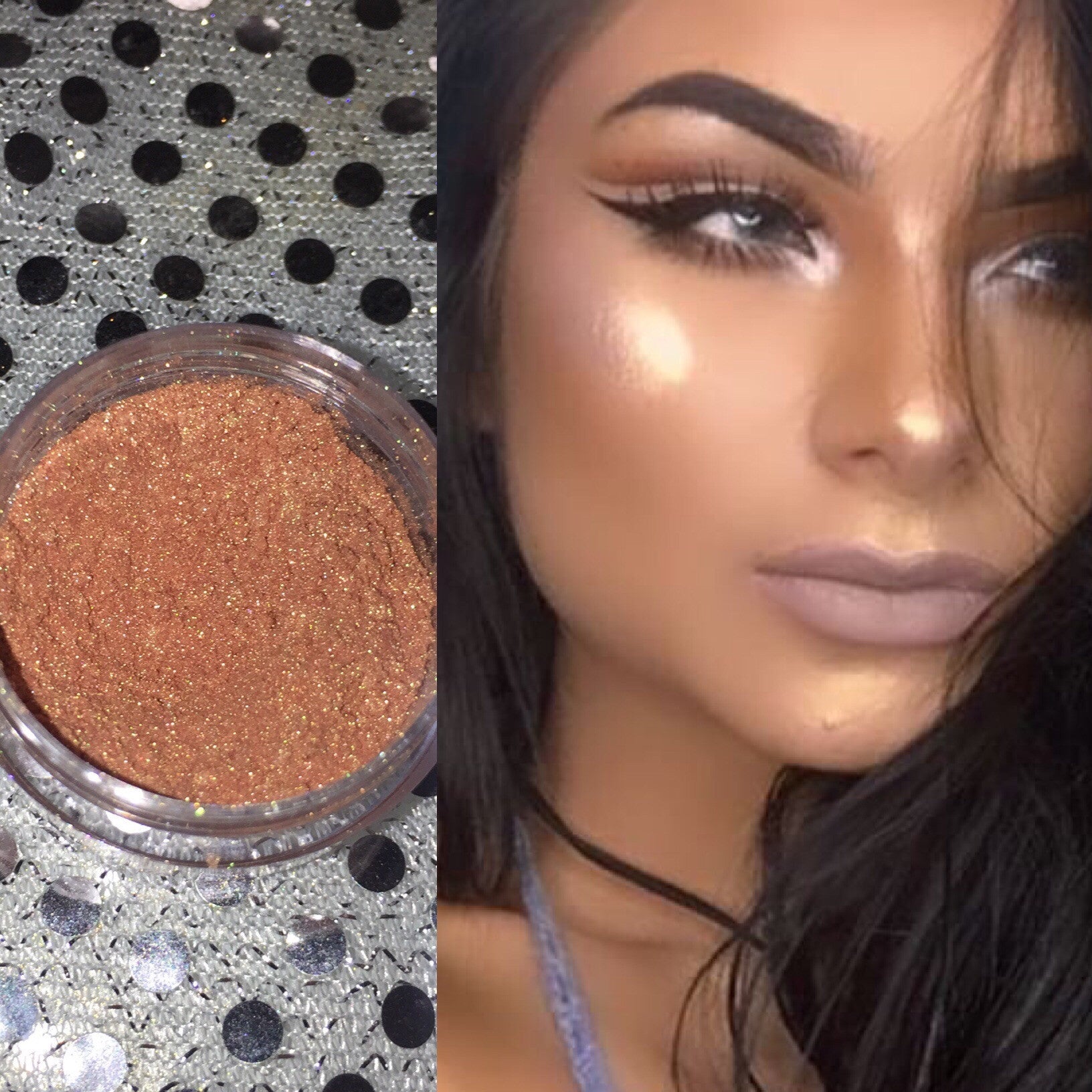 golden highlighter for face