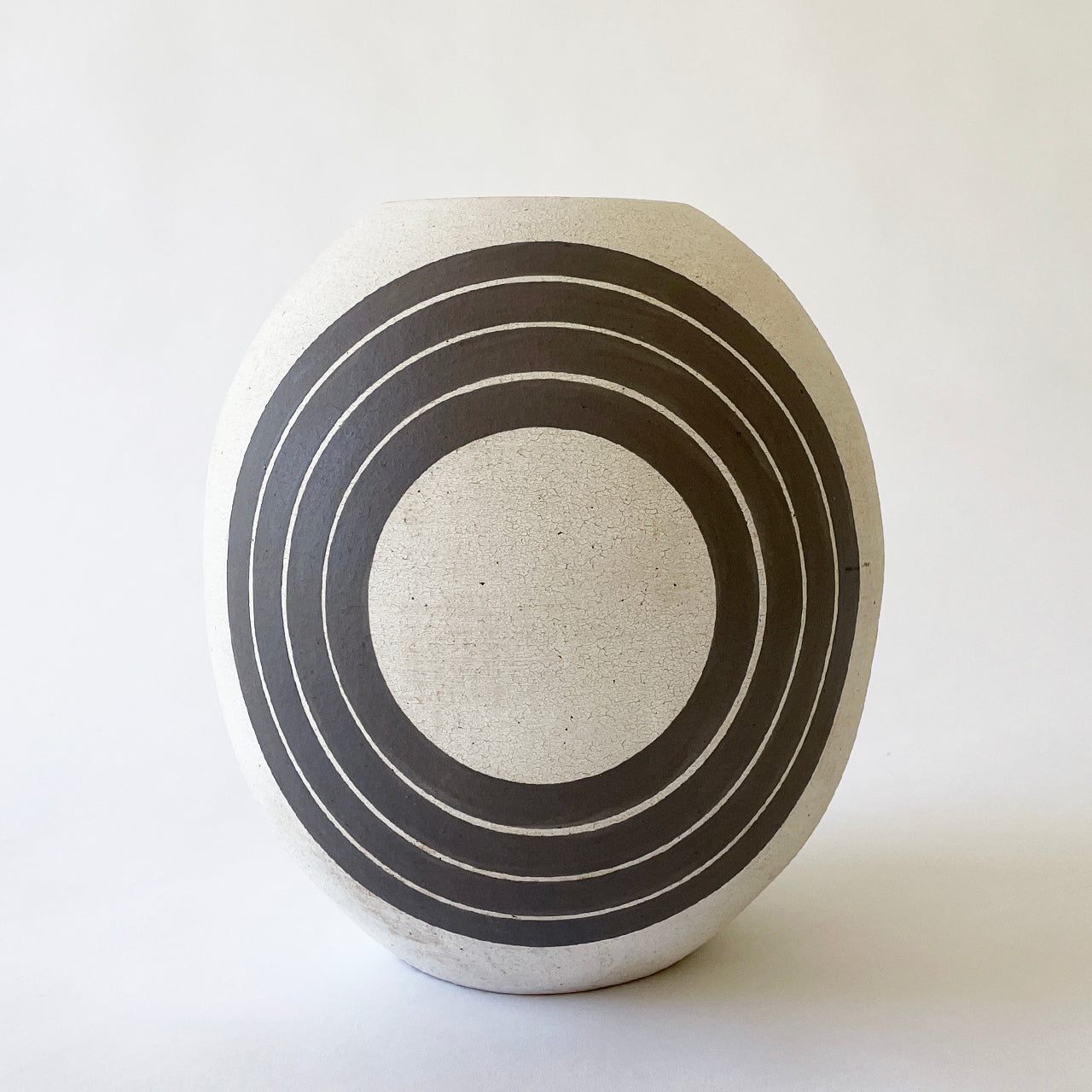 Vessel Round: Rings Grey