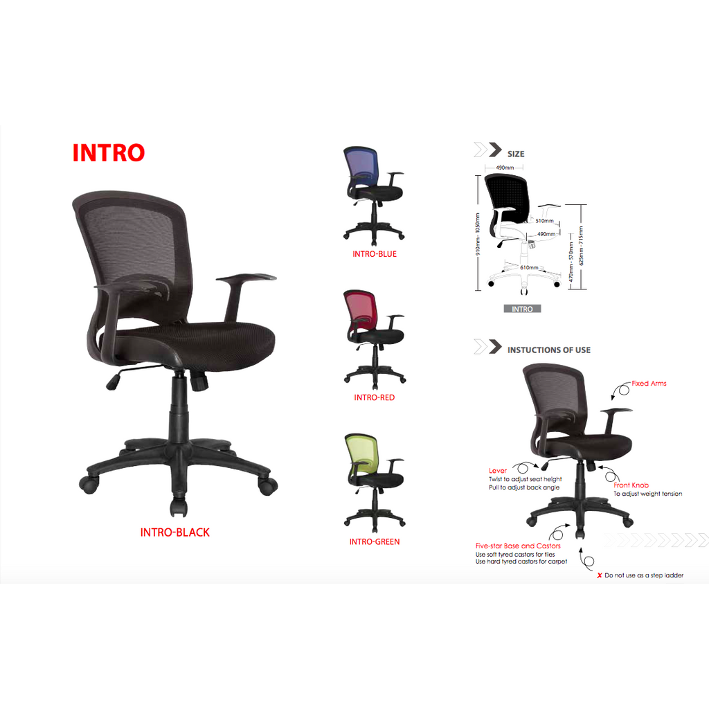 Ergonomic Intro Task Office Chair – Office Furniture Sales