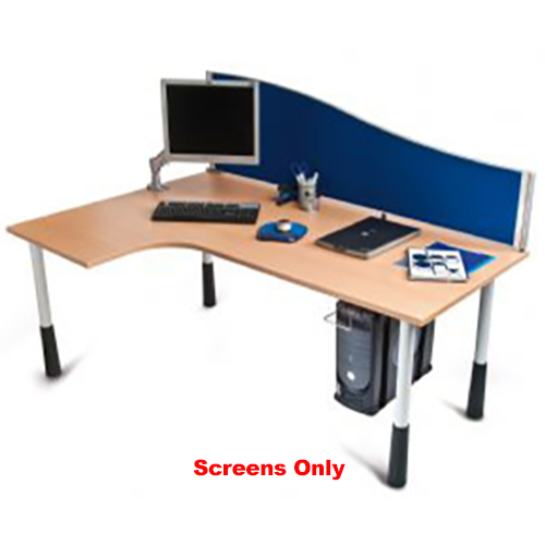 E Screens Wave Partition Mounted Privacy Screen Walls For Office
