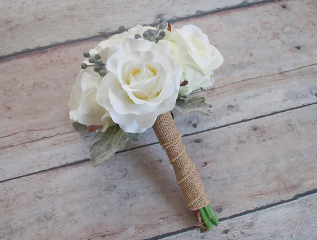 white rose bridesmaids